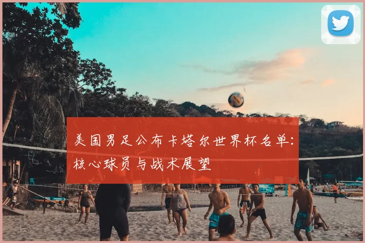 美国男足公布卡塔尔世界杯名单:核心球员与战术展望